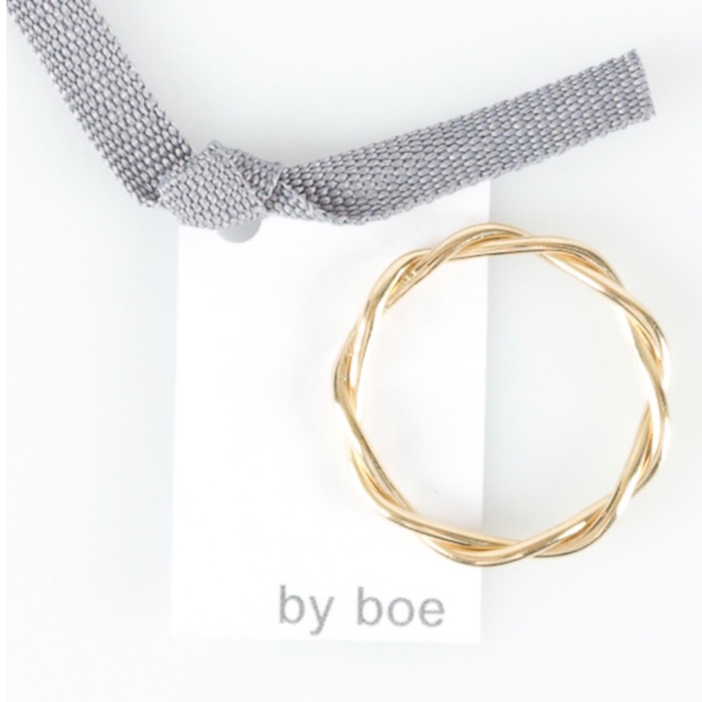 By Boe Twisted band ring - sz 7